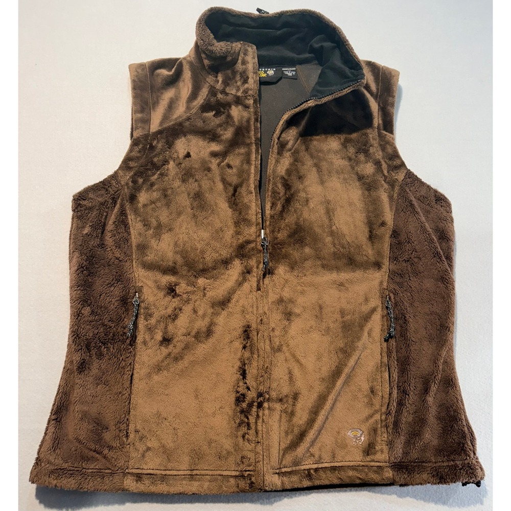 Mountain Hardwear Women Fleece Wind Stopped Full Zip‎ Vest Size Large